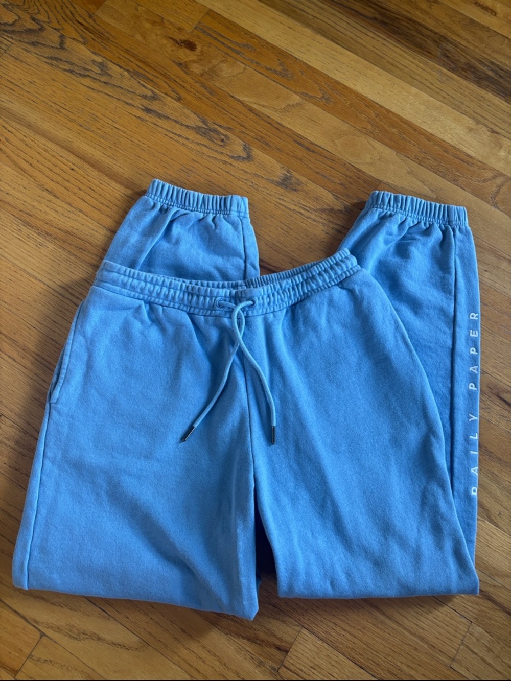 DAILY PAPER Powder Blue Alias Sweatpants Joggers Made in Portugal